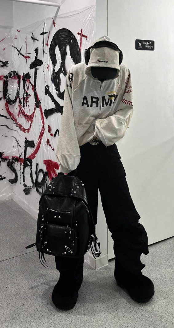 Army Zip Up Hoodie