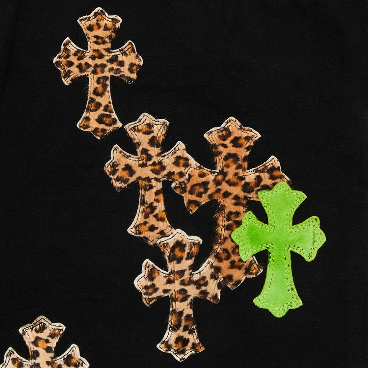 Chrome Hearts Cross Patch Denim 'Black/Green/Cheetah'