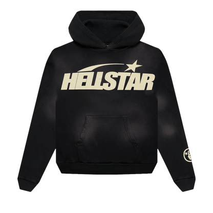 Hellstar Greatest Hits Smoke Uniform Hoodie Black - front view - District 97 Clothing streetwear