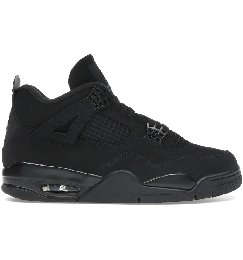Air Jordan 4 Retro Black Cat 2025 all-black colorway - District 97 Clothing