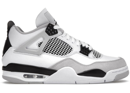 Air Jordan 4 Retro Military Black white and black colorway - District 97 Clothing