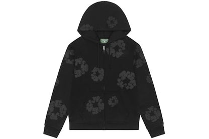 Denim Tears Mono Wreath Hoodie 'Black'