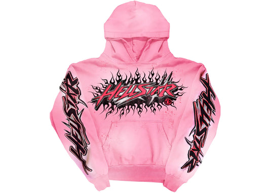 Hellstar Brainwashed Without Brain Hoodie 'Pink'