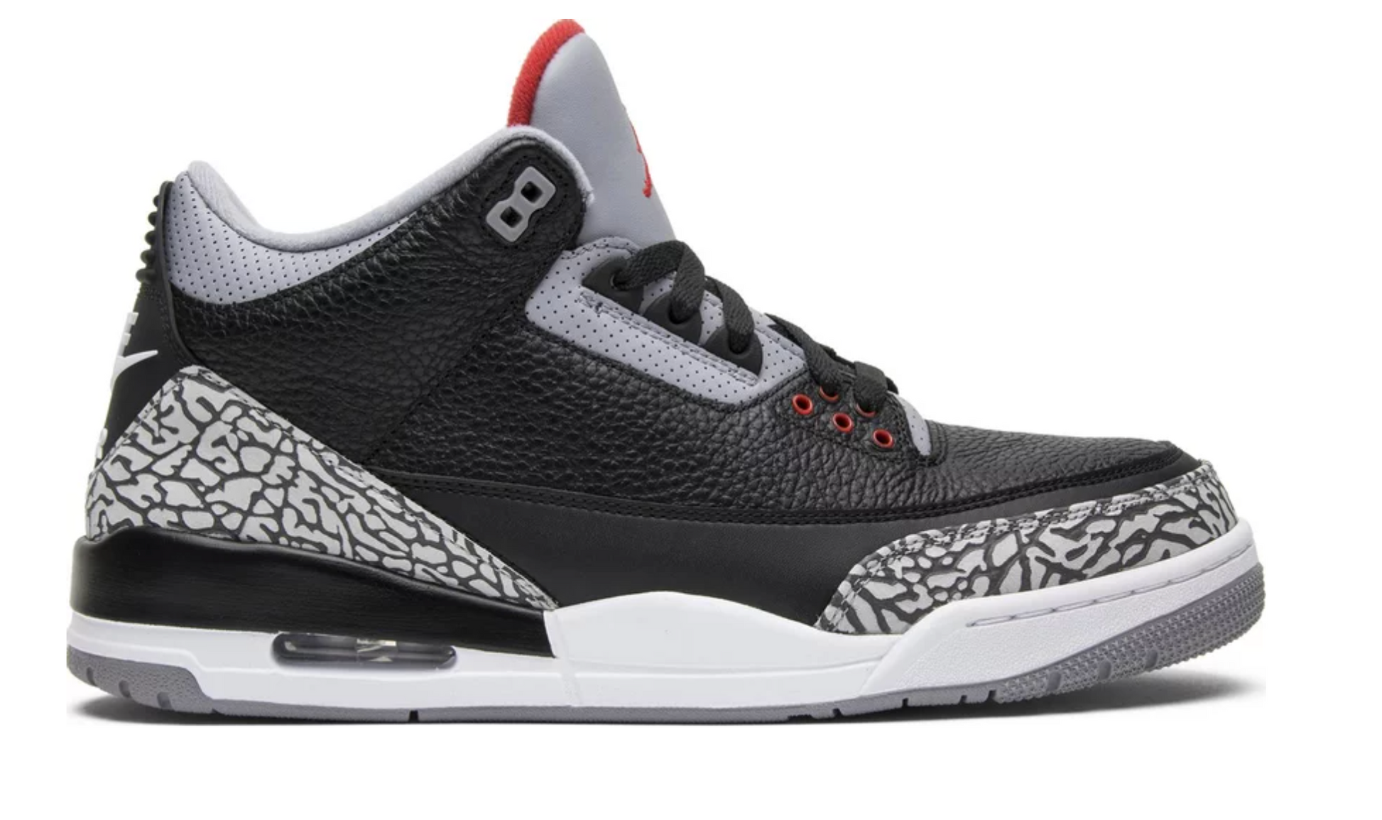 Basketball Shoes 3 Retro Black Cement - The Fashion Center