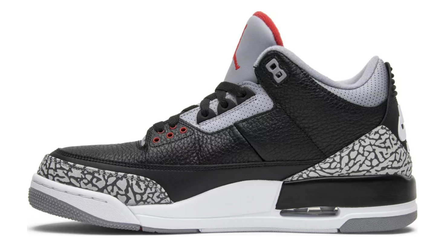 Basketball Shoes 3 Retro Black Cement - The Fashion Center