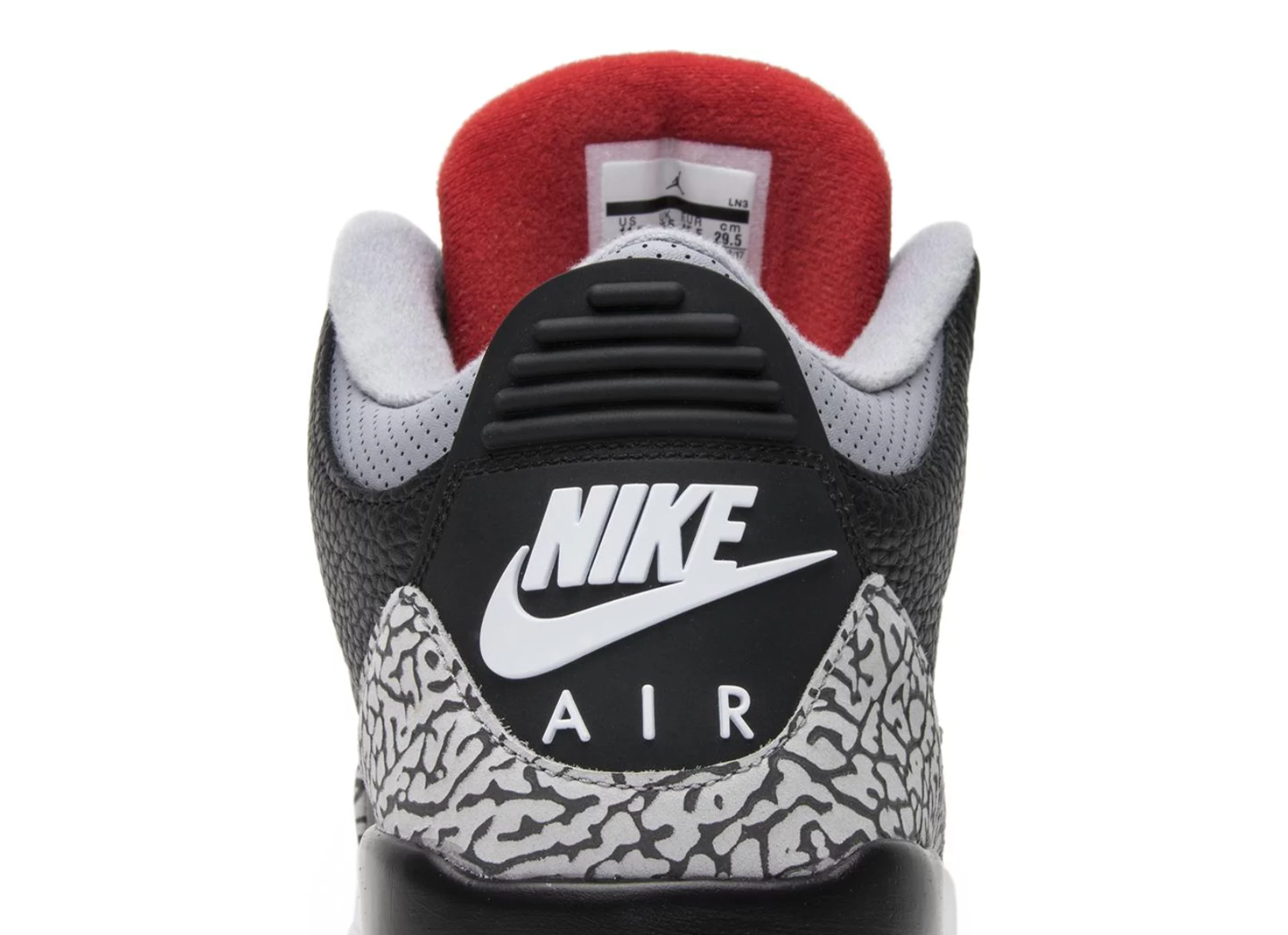 Basketball Shoes 3 Retro Black Cement - The Fashion Center