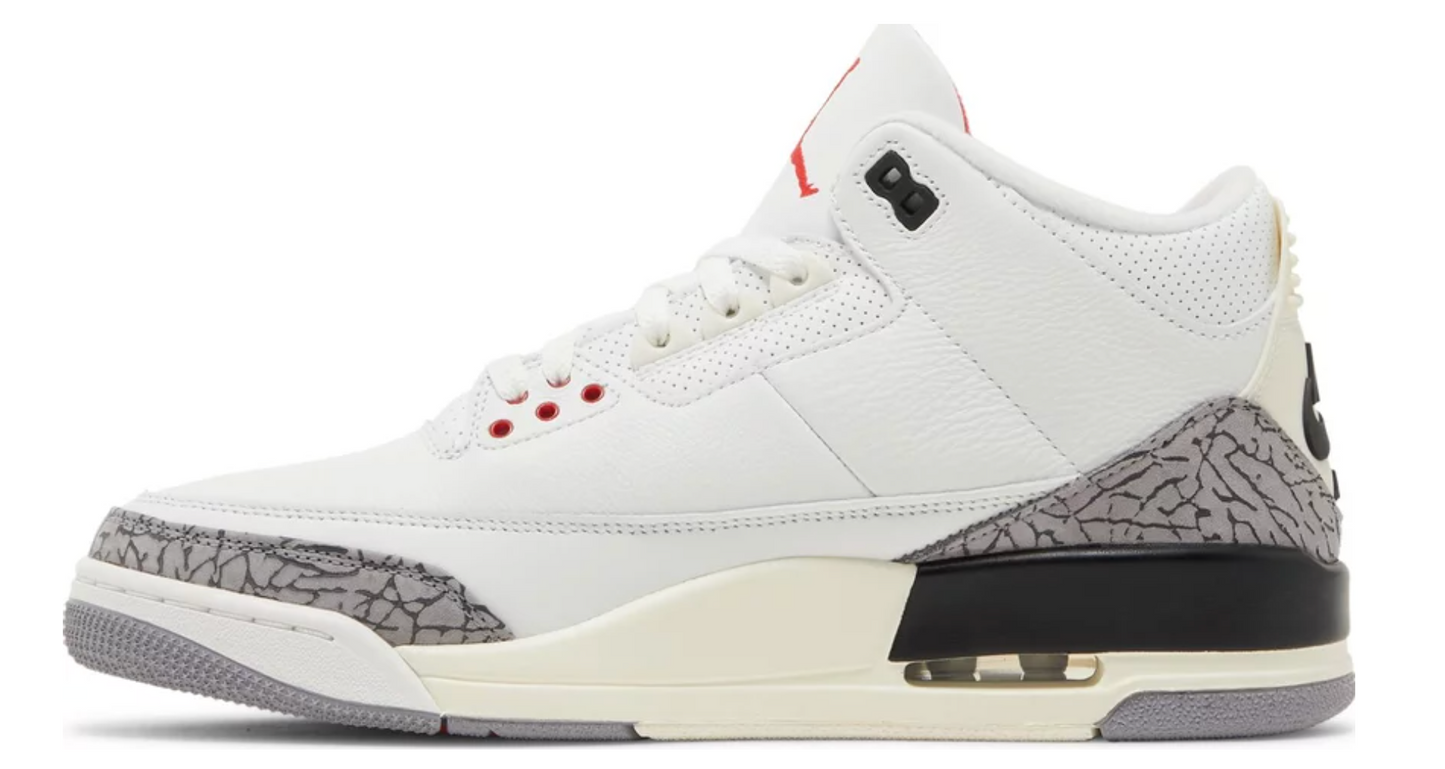 Basketball Shoes 3 Retro White Cement - The Fashion Center
