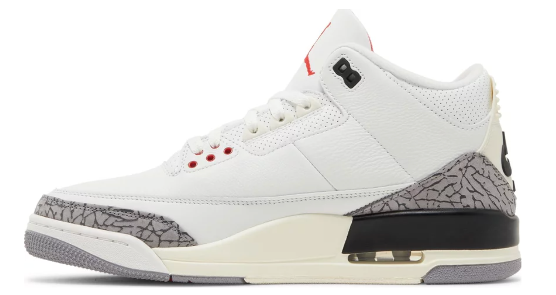 Basketball Shoes 3 Retro White Cement - The Fashion Center