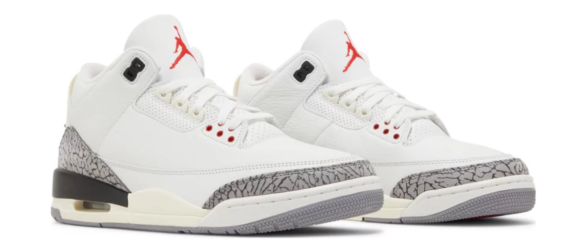 Basketball Shoes 3 Retro White Cement - The Fashion Center