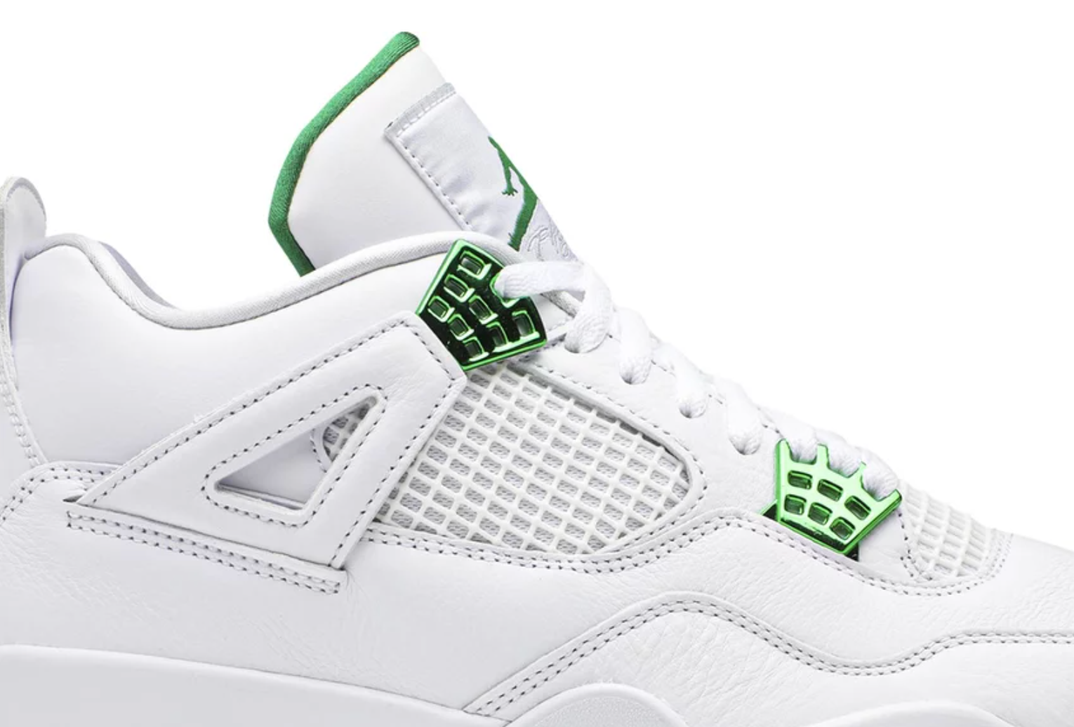 Basketball Shoes 4 Retro Metallic Green - The Fashion Center