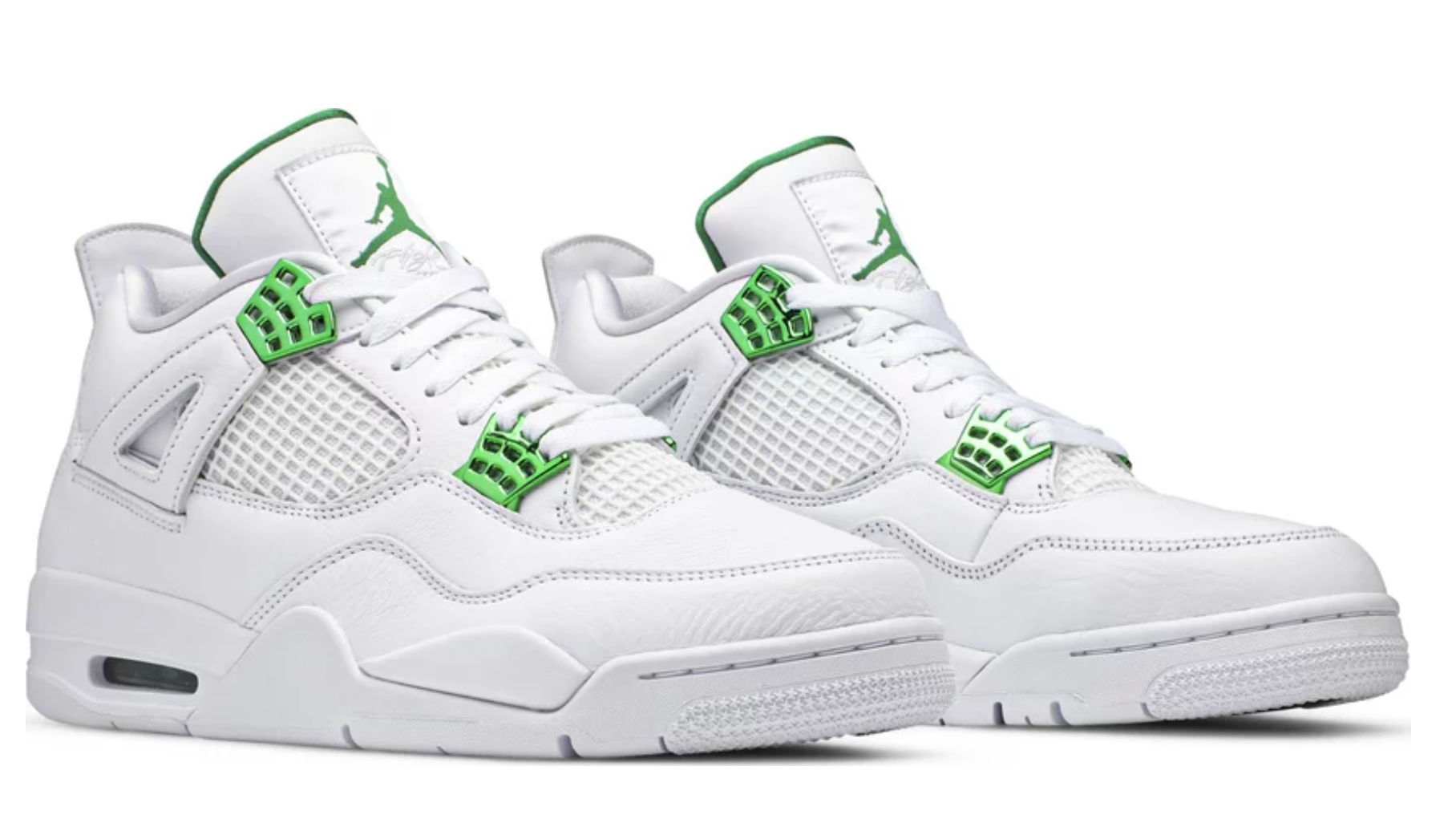 Basketball Shoes 4 Retro Metallic Green - The Fashion Center