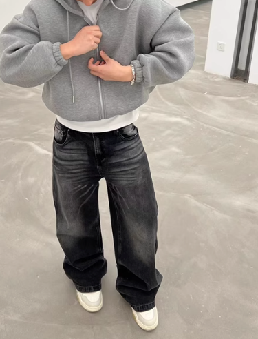 Washed Black Jeans - The Fashion Center