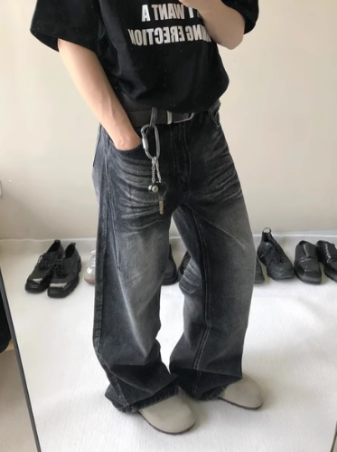 Washed Black Jeans - The Fashion Center