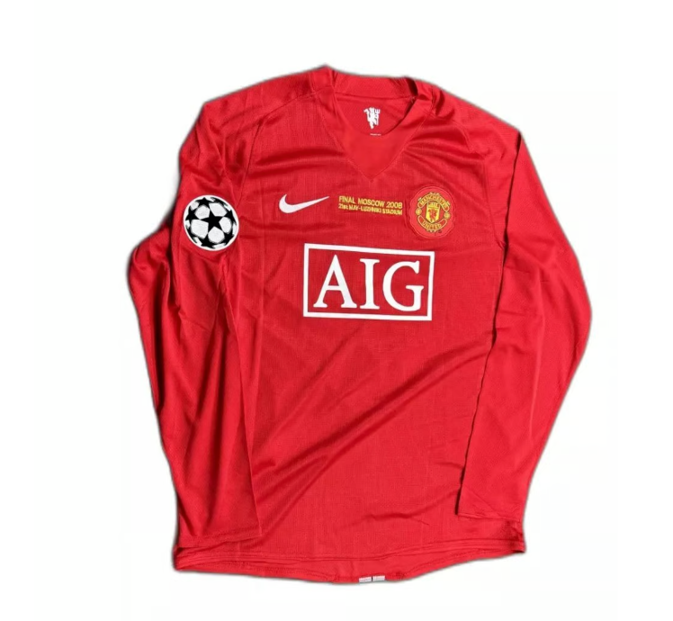 Ronaldo 2008 Champions League final long sleeved jersey - The Fashion Center