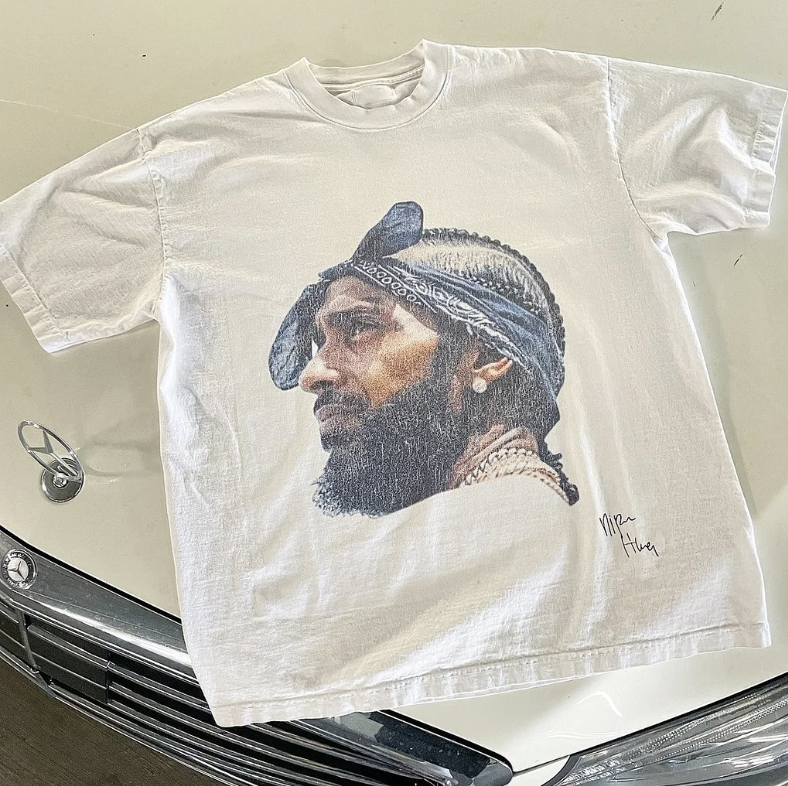 Nipsey Hustle Graphic T-shirt - The Fashion Center