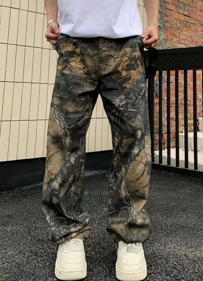 Mens Baggy Camo Jeans - The Fashion Center
