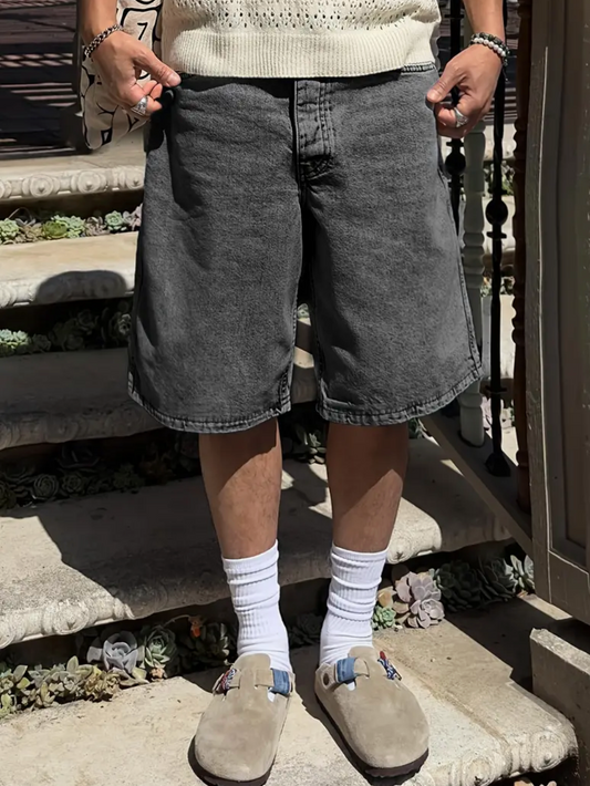Mens Denim Jorts - The Fashion Center