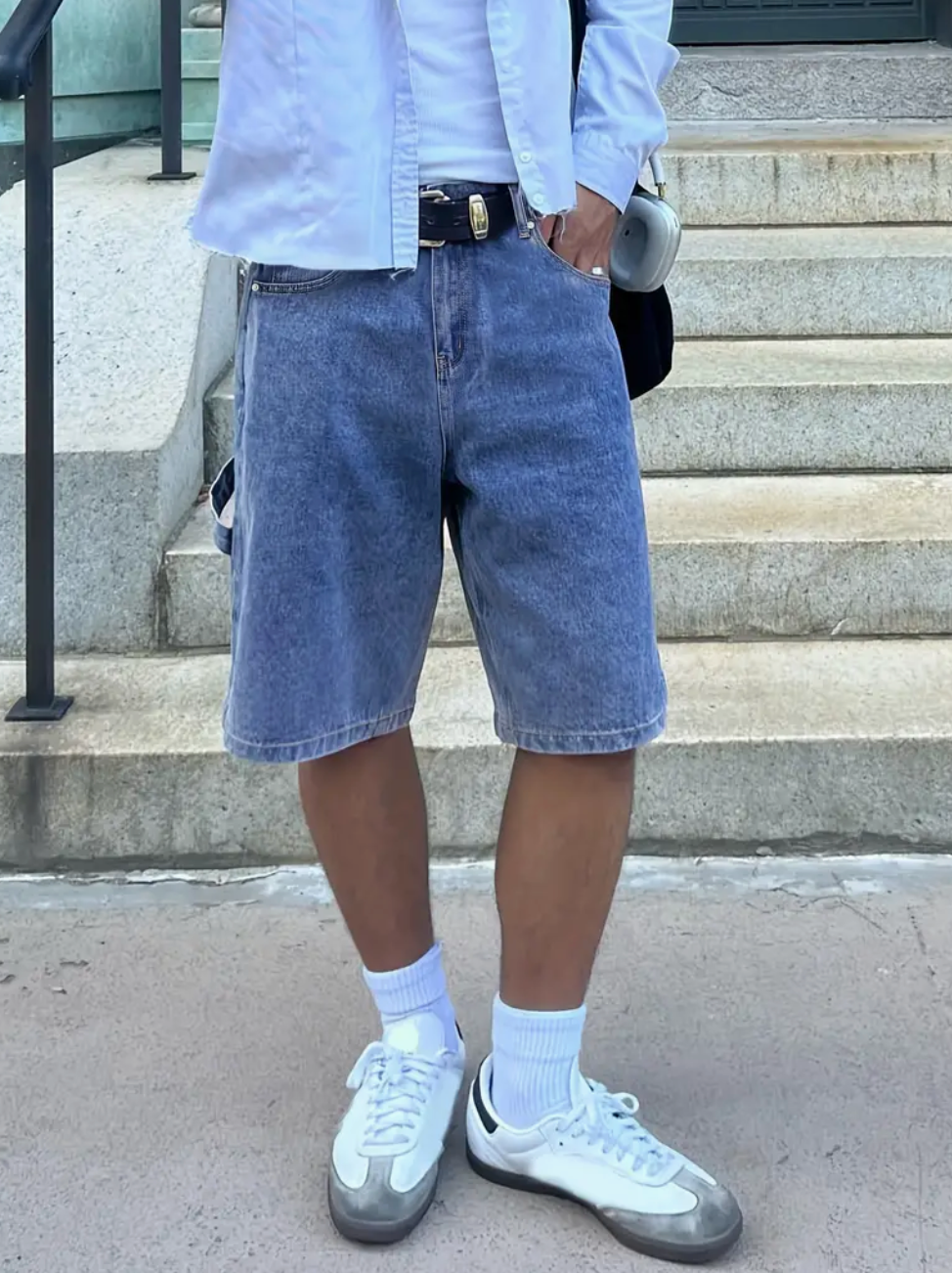 Mens Denim Jorts - The Fashion Center