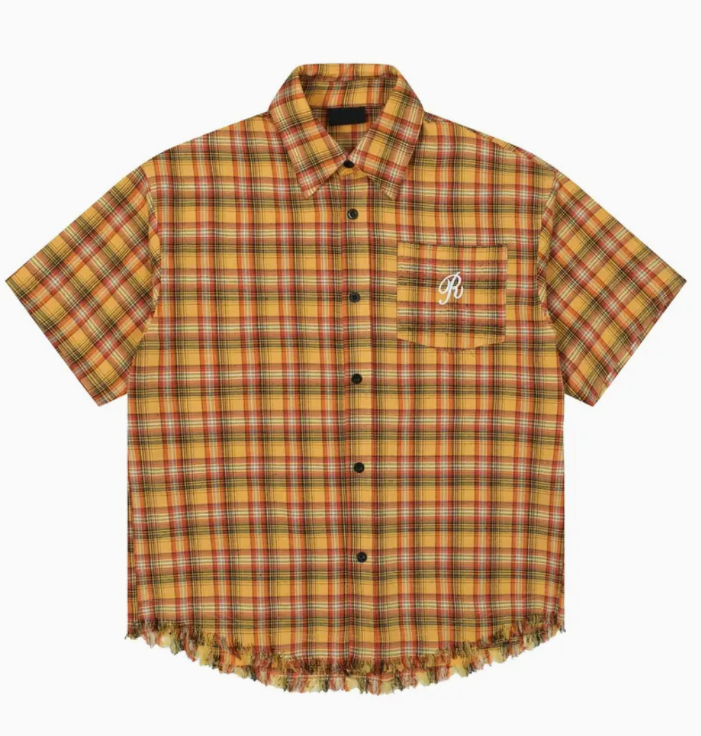 Plaid Button Up Shirt - The Fashion Center