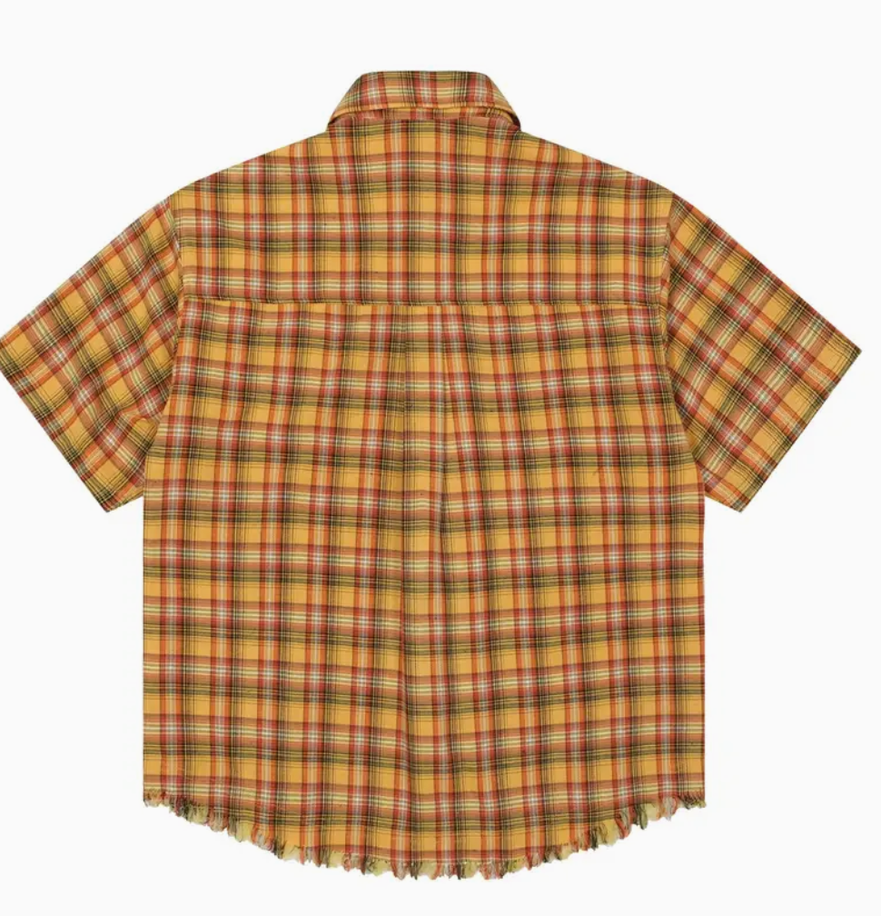 Plaid Button Up Shirt - The Fashion Center