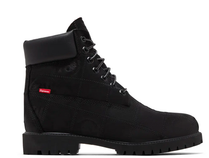 Supreme x Timberland 6 Inch Premium Waterproof Boot 'Patchwork - Black'