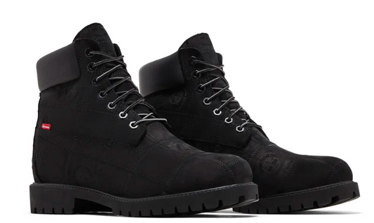 Supreme x Timberland 6 Inch Premium Waterproof Boot 'Patchwork - Black'