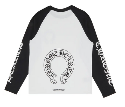 Chrome Hearts Long-Sleeve Horseshoe Baseball Tee - side view - District 97 Clothing streetwear
