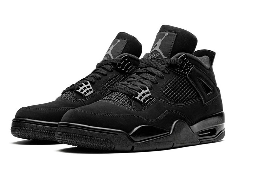 Air Jordan 4 Retro Black Cat 2025 all-black colorway - District 97 Clothing