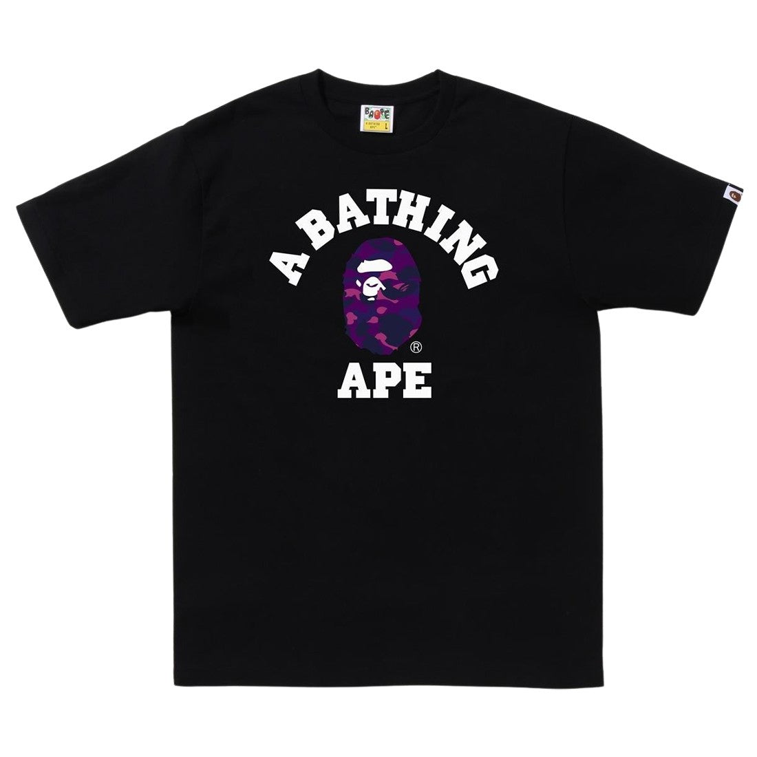 BAPE Color Camo College T-Shirt 'Black / Purple'